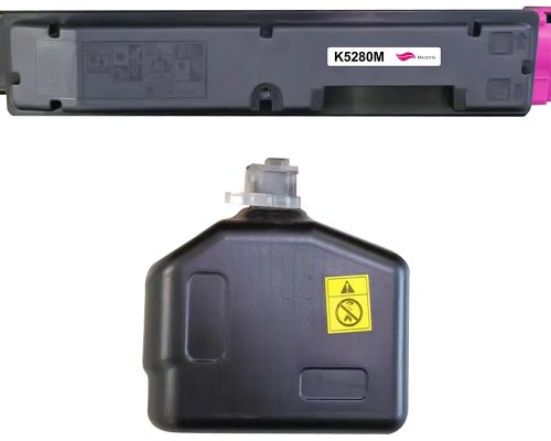 Kompatibel mit Kyocera TK-5280M Magenta + Resttonerbehälter jetzt kaufen von TONERDUMPING