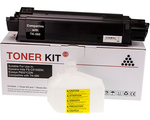 Kompatibel mit Kyocera TK-580K/ 1T02KT0NL0 Toner Schwarz jetzt kaufen von TONERDUMPING