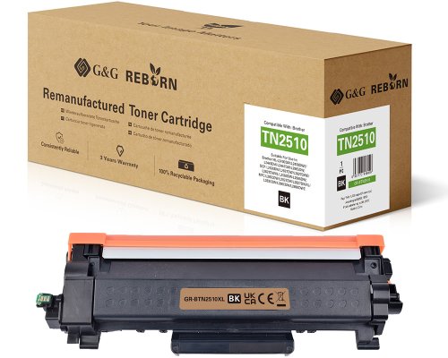 Kompatibel mit Brother 2510XL Toner TN2510XL jetzt kaufen 3.000 Seiten - Marke: G&G Reborn