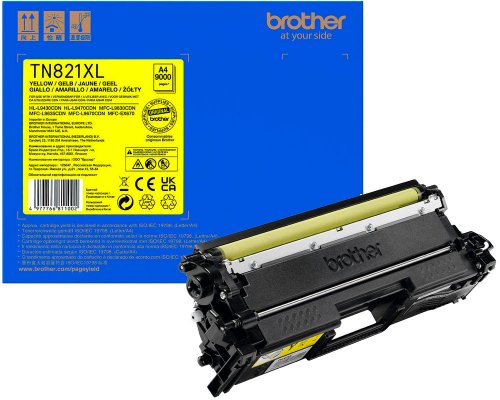 Brother Original-Toner TN821XLY jetzt kaufen (9.000 Seiten) gelb