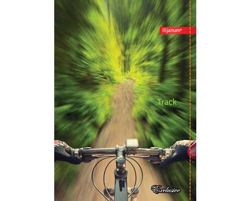 Kladde/ Notizbuch "Exclusive" - A6 - Motiv: bicycle track - liniert