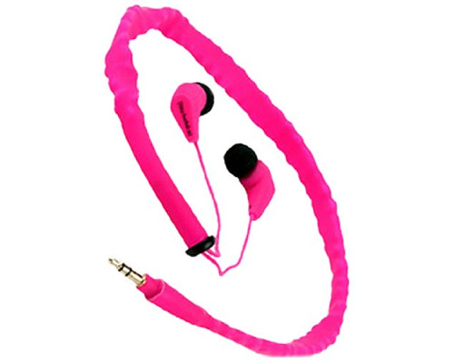 [tsu:behö:a] In-Ear Kopfhörer pink mit Cord-cruncher