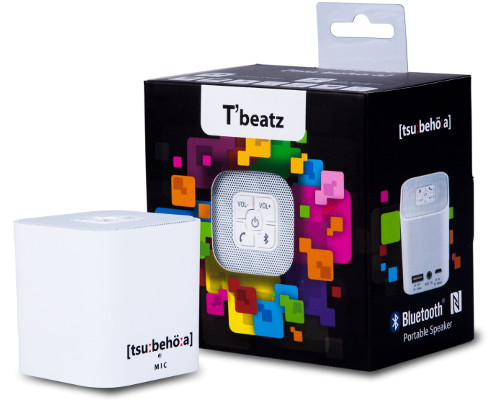[tsu:behö:a] T'beatz Mini-Lautsprecher mit Bluetooth® ZUB100201 weiß