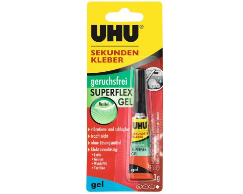 UHU Sekundenalleskleber geruchsfrei Superflex Gel 3g