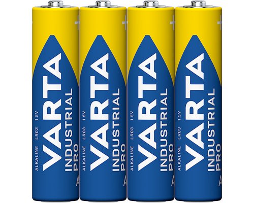 4 Varta Batterien Industrial Pro AAA LR03 Micro Alkaline