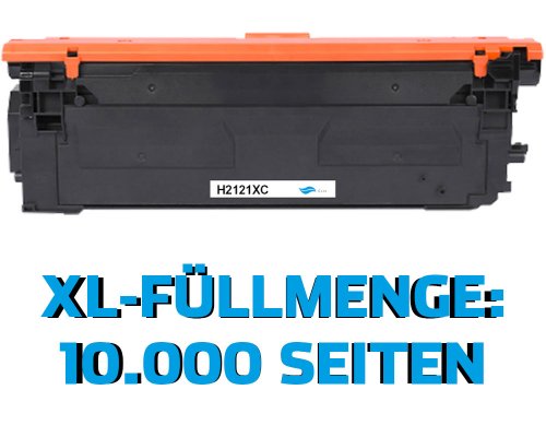 Kompatibel mit HP 212X Toner W2121X jetzt kaufen cyan (10.000 Seiten) von TONERDUMPING