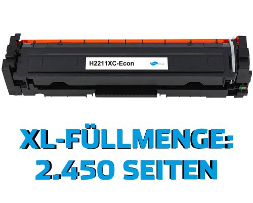 Kompatibel mit HP 207X / W2211X XL-Toner jetzt kaufen Cyan von TONERDUMPING (mit Chip, ohne Füllstandsanzeige)