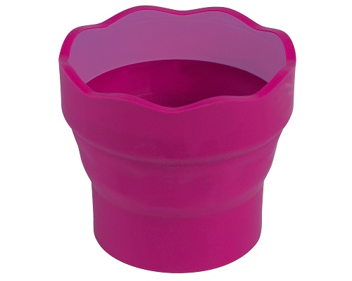 Faber-Castell Wasserbecher CLIC & GO, rot
