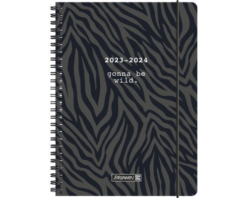 BRUNNEN Schülerkalender - 18-Monats-Kalender 2023/2024 (Juli 23 - Dez 24) - A5 - Wild