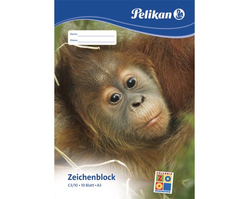 Pelikan Zeichenblock C3/10, A3, 10 Blatt, 100g/qm