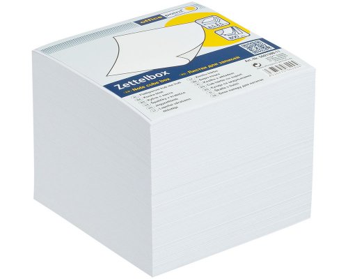Zettelboxnachfüllung 800 Blatt 8,5 x 8,5 cm ungeleimt/ Zettelkasten-Einlagen weiß