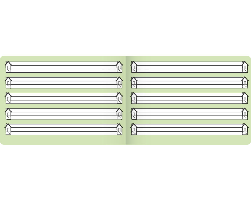 Schreibheft A5 Quer 16 Blatt Lineatur 0 Klasse 1