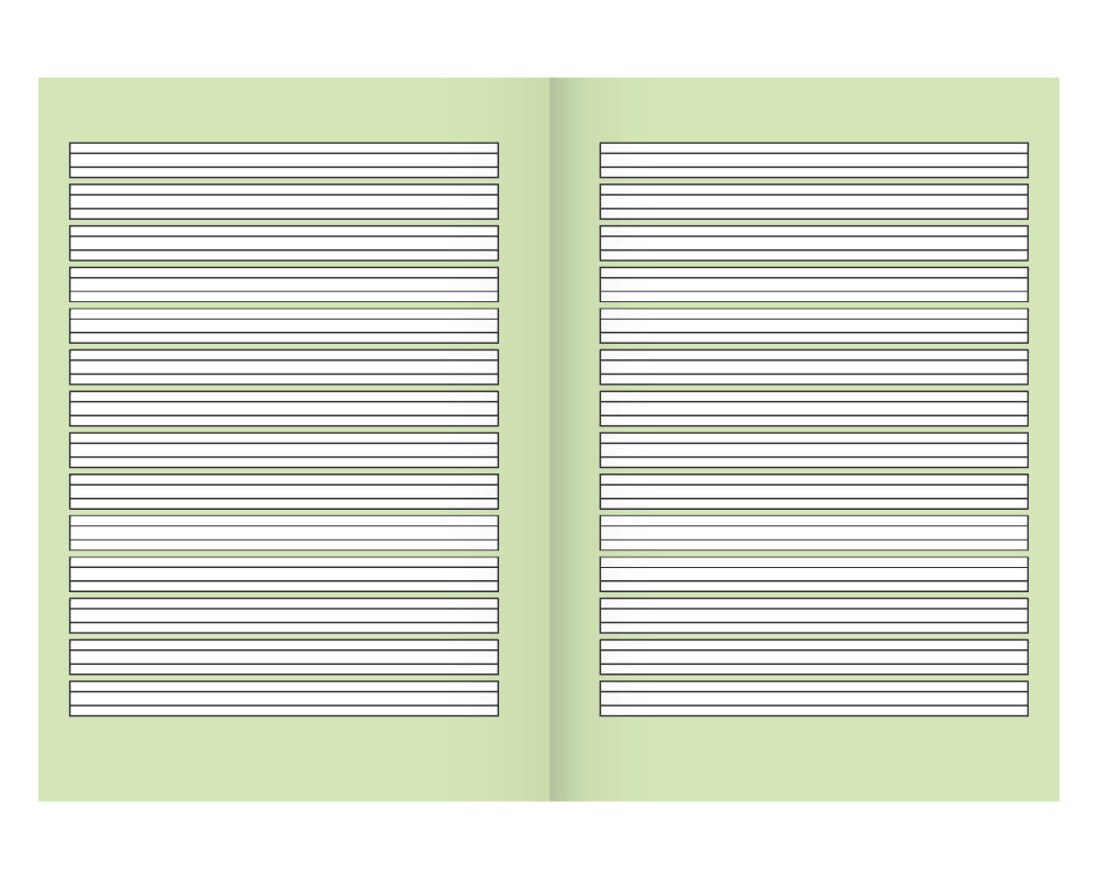 Schulheft A5 16 Blatt Lineatur 2 FSC, liniert